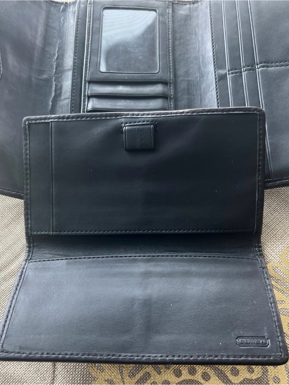 Coach Ashley Signature Satin Campbell Checkbook Wallet. - Picture 7 of 9